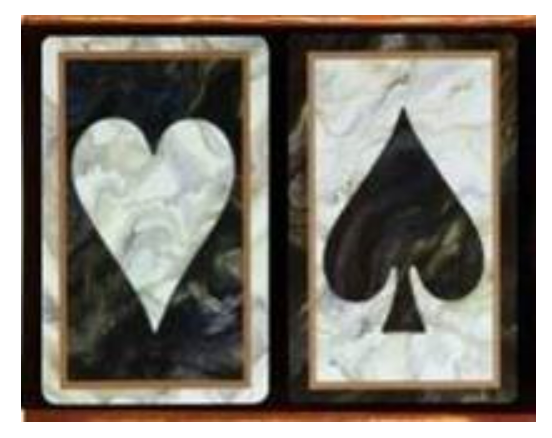 Congress Playing Card Set: Black Marble 2-Pack Velour, Jumbo Index main image